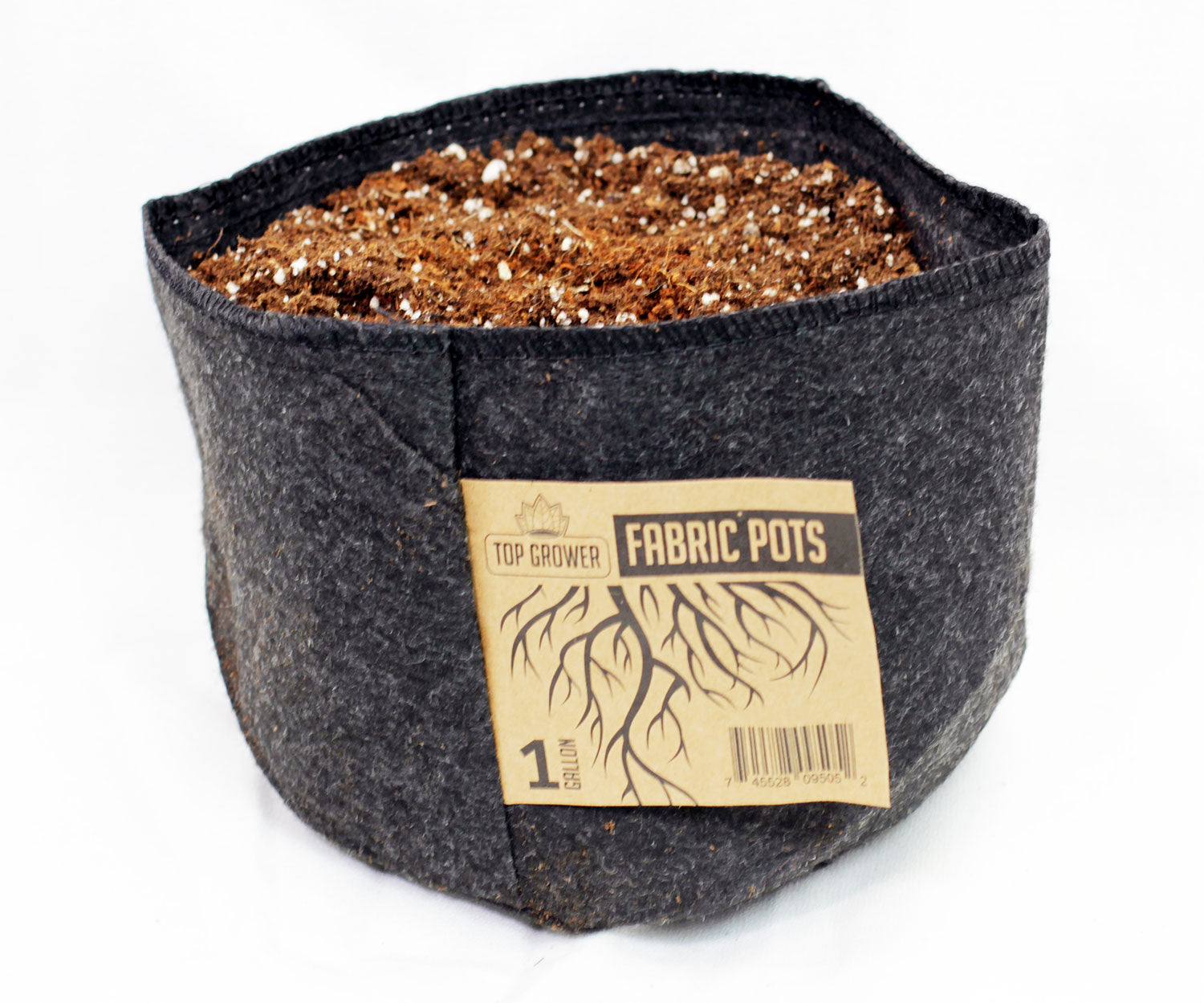 What plants grow well in a 1-gallon fabric pots?