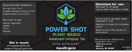 AquaOrganix Power Shot Shake N' Spray