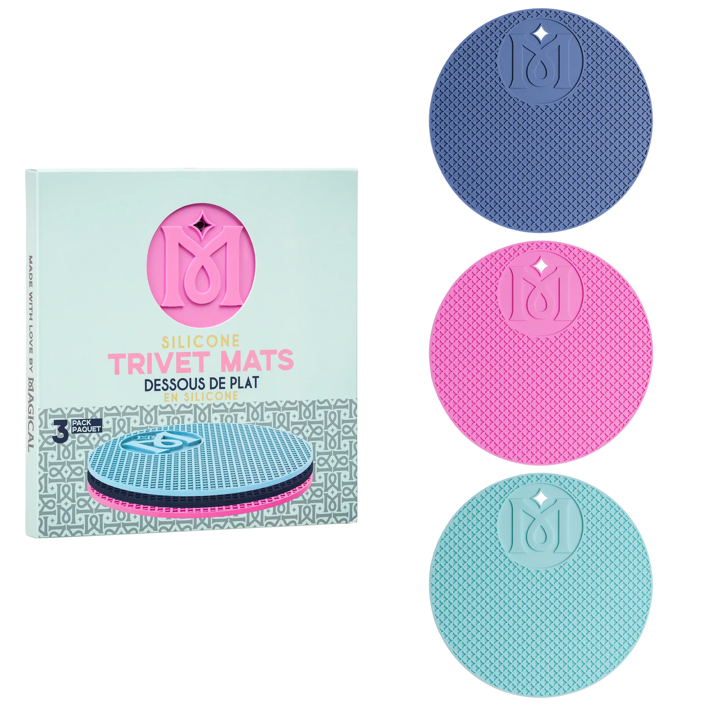 Magical Silicone Trivet Mats 3 Pack