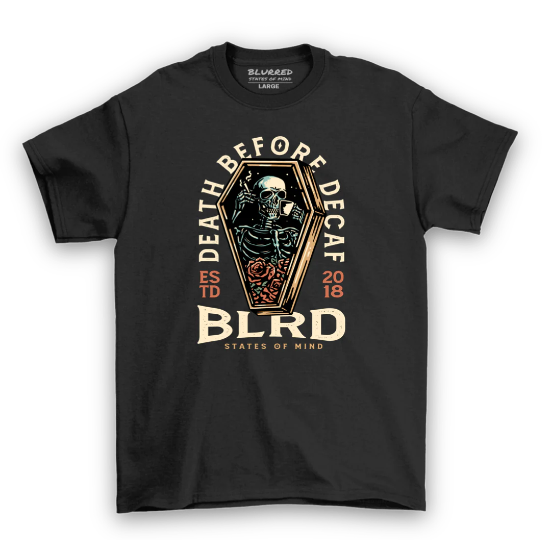 BLRD x C&C | Death Before Decaf Tee