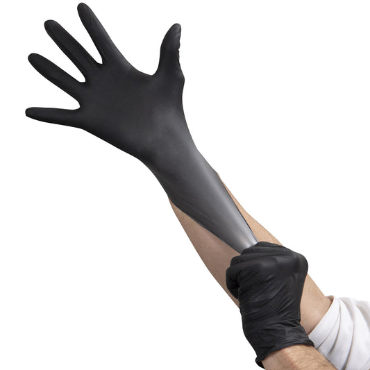 Black Vinyl Gloves Large 100/Box